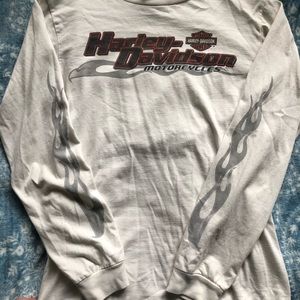 harley davidson white long sleeve